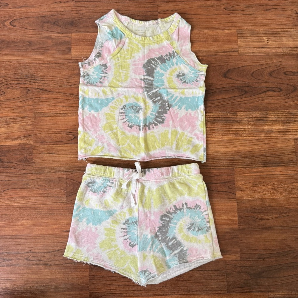 Grayson Mini | Tie-Dye Tank and Shorts Set